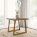 Counter Height Dining Table FortyOneInch Pecan Wirebrush