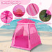 Kids Pop-Up Play Tent: 78"X66" Portable Baby Playpen Large Princess Castle Playhouse for Girls Indoor Outdoor - Toddler Play Yard with Canopy for Beach