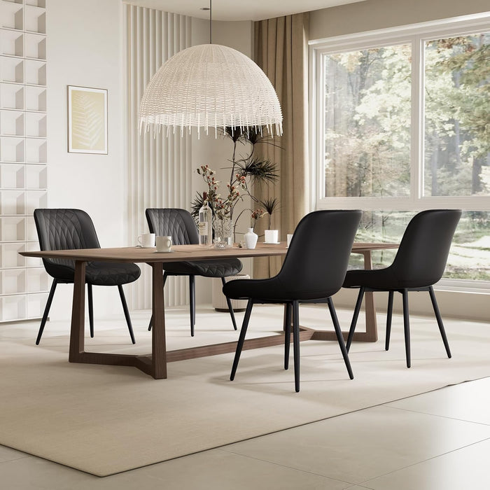 Dining Chairs Set of 2 Kitchen & Dining Room Chairs Modern Black
