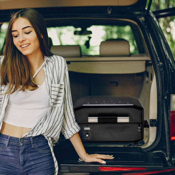 Zpg-200Apro Portable Tabletop Wood Pellet Grill and Smoker, Digital Control, 8 in 1 BBQ Grill for Outdoor Kitchen, Backyard, 202 Sq Inches of Cooking (Black)