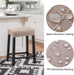 Stool Covers Rectangle - 2 Pack Stretch Waterproof Saddle Seat Cover Counter Bar Stools Bar Chairs Covers Kitchen Island Chairs Cushion Protector