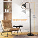 Industrial Floor Lamp, Aged Bronze Rustic Standing Lamp with 3 Color Temperatures, Adjustable Height & Head Farmhouse Reading Lamp for Living Room Bedroom Office