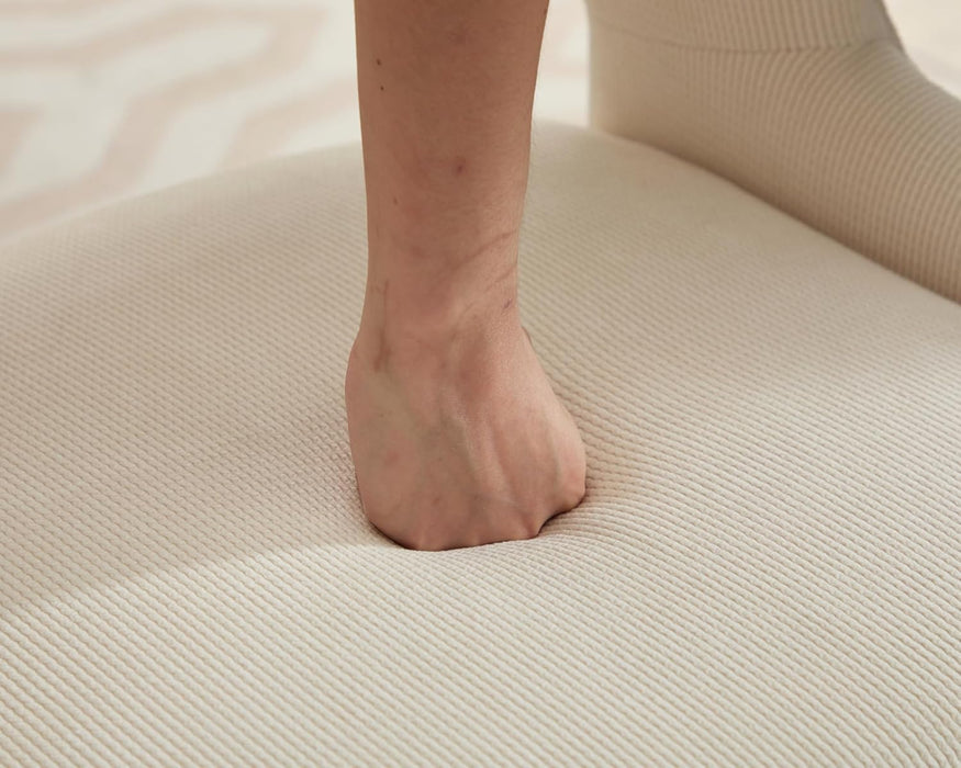 Modern Slipcovered Dining Chair-Upholstered Armless Chenille Kitchen Chairs with Curved Back, Accent Set for Dining Room/Living Room/Restaurant, Grey