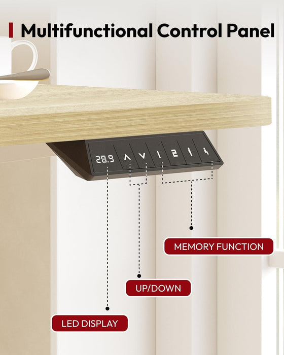Electric Height Adjustable Standing Desk 79x32 White