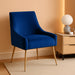Discern Upholstered Performance Velvet Dining Chair, Navy