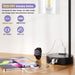 Industrial Touch Table Lamps for Bedrooms Set of 2 - 3-Way Dimmable Lamps with USB C+A Ports and Outlet, Black Bedside Lamps with Seeded Clear Glass Shade for Living Room, Desk Lamps for Home Office