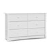 White 6-Drawer Dresser for Kids