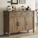 48 Inch Sideboard Buffet Cabinet with Storage, Washed Grey