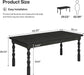 62” Wood Dining Table for 4-6 People, Farmhouse Large Rectangle Kitchen Table, Modern Dinner Table Kitchen & Dining Room Furniture with Carved Turned Legs