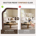 Wood Bathroom Mirrors for Wall Mounted Rustic Wood Frame Wall Mirrors Decorative for Living Room or Bedroom Vanity Mirror (Walnut, 71" L X 24" W)