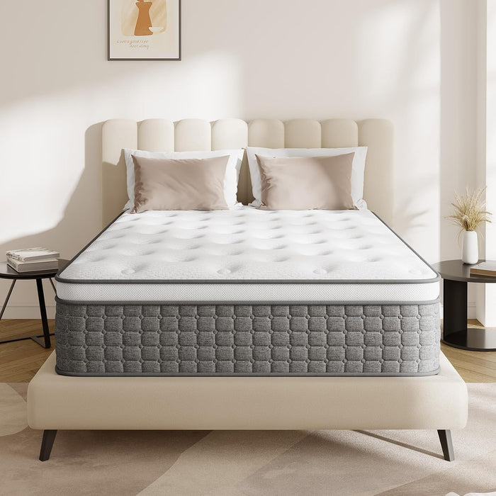 Full Size Mattress, 12 Hybrid Full Mattress in a Box, Medium Firm, Memory Foam & Pocket Springs for Pressure Relief, Motion Isolation, Certipur-Us Certified, Fiberglass Free, 365 Night Trial