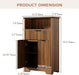 Fluted Buffet Cabinet with Storage, Modern Coffee Bar Cabinet