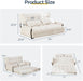 Beige Adjustable Floor Sofa Couch Foldable Sleeper