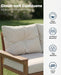 3-Piece HDPE Outdoor Patio Furniture Conversation Set