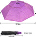 Umbrella Hat, 37 Inch Fishing Umbrella Hat Hands Free Foldable UV Protection Umbrella Cap Adjustable Headwear for Fishing Golf Camping Beach Gardening Sunshade Outdoor