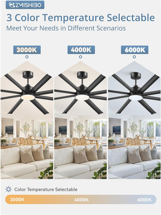 Commercial Grade Aluminum Ceiling Fan With Controller
