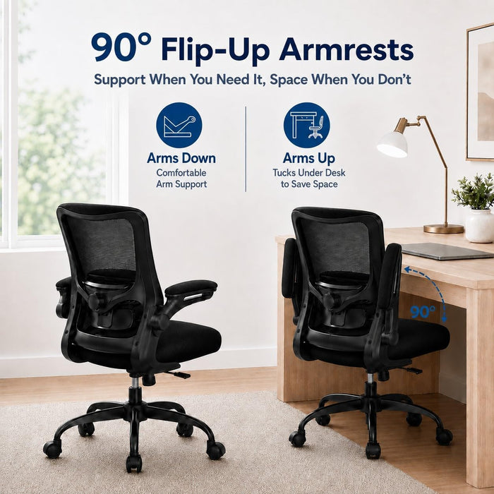 Ergonomic Office Chair for Lower Back Relief, 4-Way Lumbar, 330 LBS