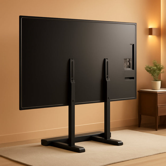 Universal Table Top TV Stand Base for 24-80 Inch LCD LED Tvs, TV Legs with Height Adjustment and Cable Management Hold up to 150Lbs, Max VESA 800X500Mm, Black