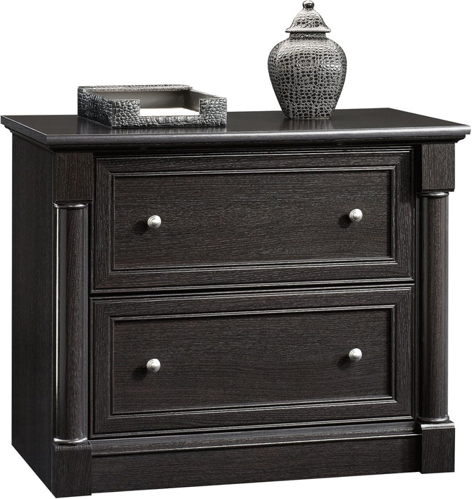 Palladia 2 Drawer File Cabinet, Lateral Filing Cabinets for Home Office, Hanging File Folders Organizer, Interlocking Drawers, in Wind Oak Finish