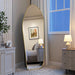 67" X 24" Irregular Full Length Mirror with Stand Gold