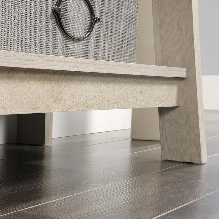 Ladder Bookshelf 5 Tier Trestle Ladder Shelf Wooden Bookcase, in Chalked Chestnut