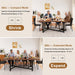 66-86" Extendable Dining Table for 4-10 People, Farmhouse Table,Walnut