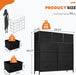 9 Drawer Black Dresser With Integrated Organization