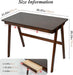 Computer Desk with Drawers, Solid Wood Writing Desk, Mid Century Modern Home Office Desks, Oak Study Table, Small Desk for Bedroom, 29.1 H X 39.4 W X 21.7 D Inches, Walnut