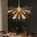 Gold Brushed Brass Sputnik Chandelier Elegant Lights