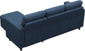 Navy Blue Convertible Sectional Sofa