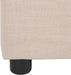 Home Carter Contemporary Beige Linen Bed, Queen