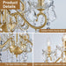 Mini Crystal Chandelier, Modern K9 Crystal Chandeliers for Dining Room, 4-Lights Gold Pendant Ceiling Light Fixture for Entryway Kitchen Island Bathroom Bedroom Living Room, H 21" X W 17.7"