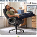 Lautner Executive Home Office Desk Chair, Ergonomic High-Back with Adjustable Lumbar & Body Pillows, Smartlayers and Comfortcoils Technology, Mesh and Bonded Leather, Black/ Gray