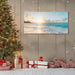 Ocean Beach Sunset Canvas Wall Art for Bedroom Seascape Paintings Coastal Picture Framed Artwork for Bathroom Living Room Office Wall Decor 20" X 40"