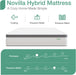 Queen Mattress 14 Inch, Queen Size Hybrid Mattress in a Box, Foam Pillowtop Mattresses for Body Supportive & Pressure Relief, Soft Feel but Supportive