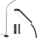 Floor Lamp, 15W/1000Lm Bright LED Floor Lamp with Stepless Adjustable 3000K-6000K Colors and Dimmer, Remote and Touch Control, Adjustable Floor Lamp for Living Room