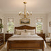 Farmhouse Vintage Antique Brass Chandelier: Distressed Gold Candle Fixture