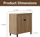 Buffet Sideboard Cabinet Farmhouse Modern 2 in 1 Storage Cabinet with Adjustable Shelves for Kitchen, Coffee Bar, Living Room, Oak