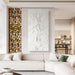 Abstract Textured Wall Art Hand Painted White Canvas Modern Oil Painting 58X29 Contemporary Minimalist Large Artwork Horizontal/Vertical Wall Decor