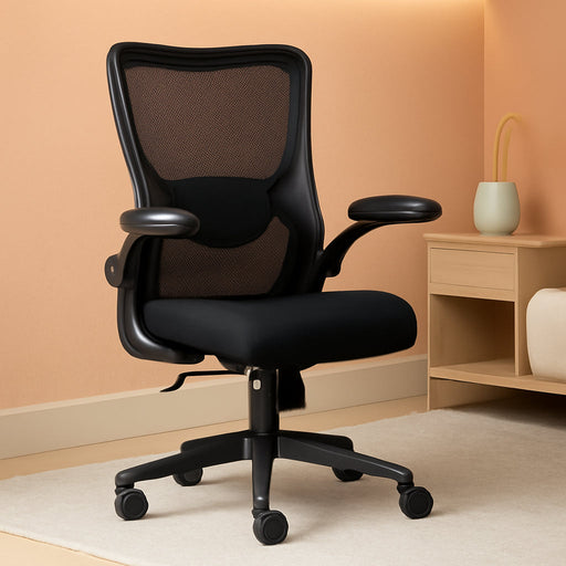 Office Chair Ergonomic Desk Chair with 3 Ways PU Armrests and Adjustable Lumbar Support Breathable Mesh Computer Chair Executive Rolling Swivel Comfy Task Chair for Home Office Gaming