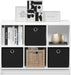 Basic 3X2 Cube Storage Bookcase Organizer with Bins, White/Black