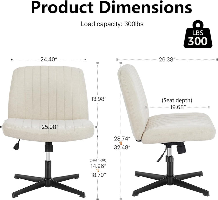 Criss Cross Chair, Cross Legged Vanity Chair, Home Office
