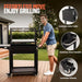 Santa Maria Grill, Argentine Parrilla Grill with Adjustable Height Grate, Wood Fire & Charcoal BBQ Grill, Large Outdoor Open Fire Grill with Storage for Patio & Backyard