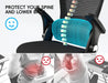 Office Chair - Ergonomic Desk Chair with Headrest Support for Adults