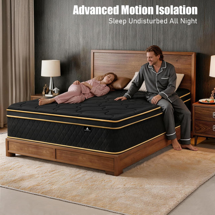 Twin Mattress 10 Inch Twin Size Mattresses in a Box Memory Foam Hybrid Twin Mattress Soft with Individual Pocket Spring for Motion Isolation, Edge Support, Medium Firm