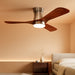 42-Inch Brushed Nickel Ceiling Fan with Lights, Remote Control, Flush Mount, Dimmable, Reversible, Wood Blades, Power-Off Memory, Modern Hugger Ceiling Fan for Indoor Outdoor