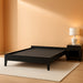 Signature Design by Ashley Socalle Casual Queen Platform Bed with Metal Slats, No Box Spring Needed, Black