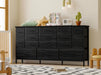 Black Dresser with 16 Drawers