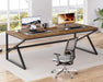 Large Rustic Brown Computer Desk, 78 Inch Long Wood Home Office Desk