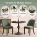 Dining Chairs Set of 4, Upholstered Wooden Kitchen Chairs, Green